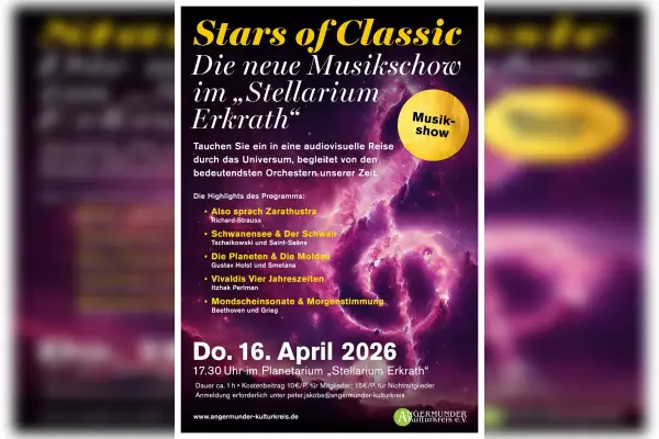 „Stars of Classic“ im Planetarium Erkrath