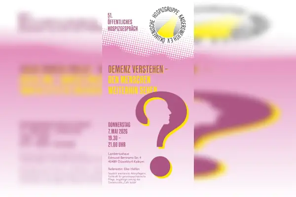 Hospizgespräch: Demenz verstehen – den Menschen weiterhin sehen