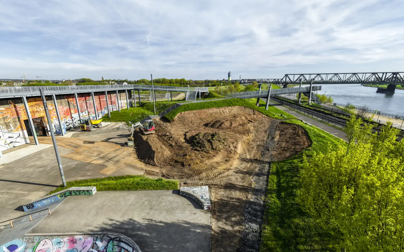 Die Skateranlage im RheinPark wird zur IGA 2027 erweitert. Foto: WBD