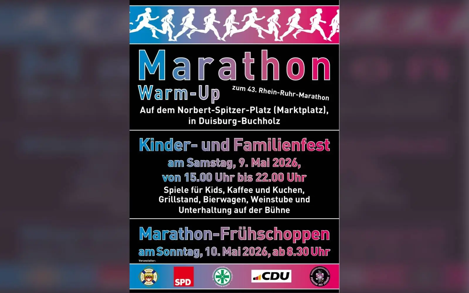 Als Warm-up für Sonntag: Schon am Samstag, 9. Mai, steigt ein großes Familien- und Kinderfest in Buchholz.