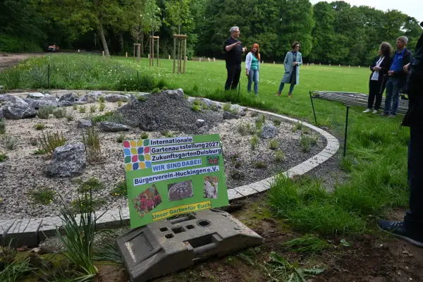 „Vorgarten der Zukunft“: Bürgerverein Huckingen gestaltet Schaugarten im Biegerpark