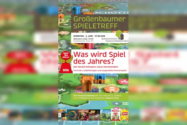 Großenbaumer Spieletreff zum Spiel des Jahres
