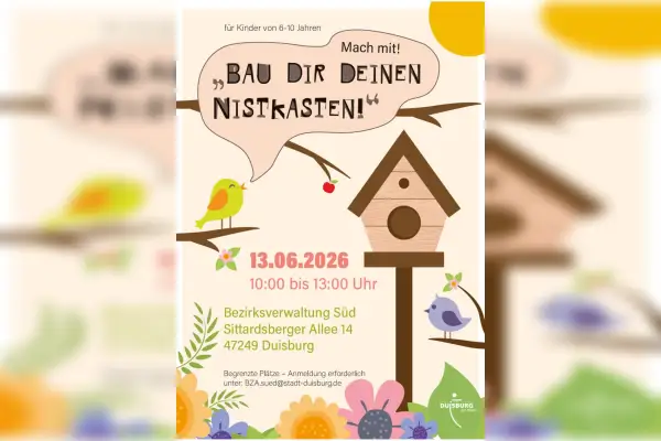 Mitmachaktion Nistkastenbau für Kinder und Familien
