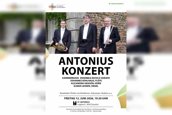 Antoniuskonzert mit dem Ensemble Musica Variata