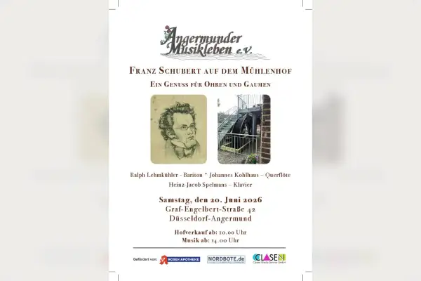 Franz Schubert auf dem Mühlenhof in Angermund