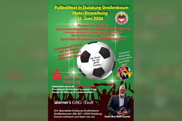 Großenbaumer Sport-Gemeinschaft weiht Kunstrasenplatz ein