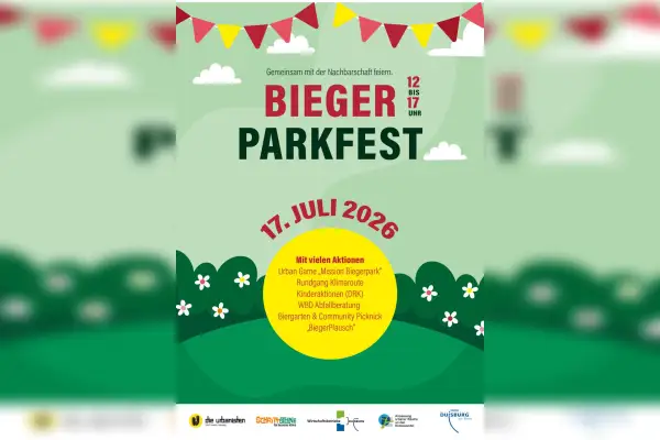 Biegerparkfest am 17. Juli: „Gemeinsam mit Nachbarn feiern“