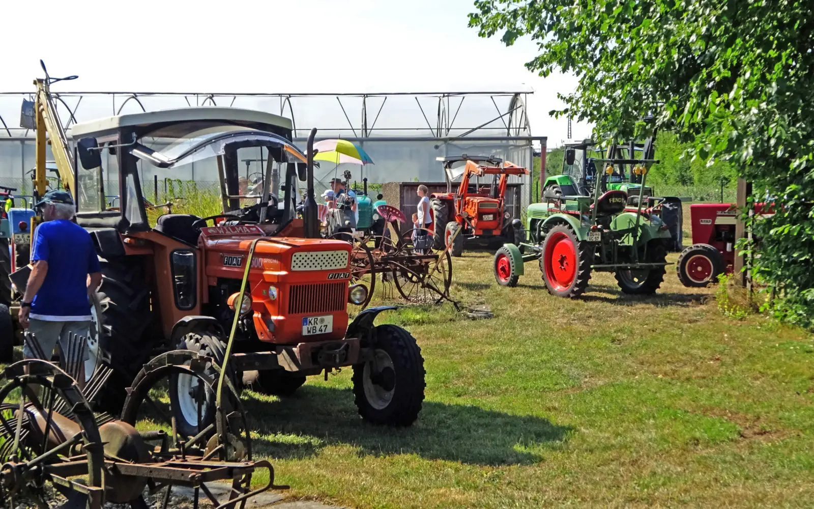 Beim Museumsfest des Rahmer Traktor Clubs präsentieren die Mitglieder ihre liebevoll gepflegten Alt-Schlepper auf der Vereinswiese gegenüber Rosen Ruland. Foto: privat