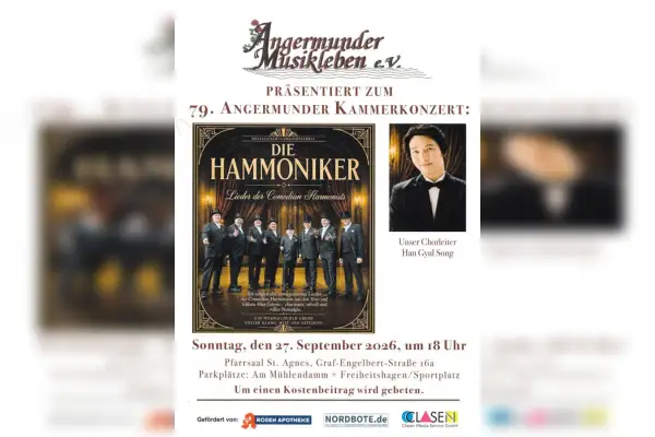 79. Angermunder Kammerkonzert mit den Hammonikern