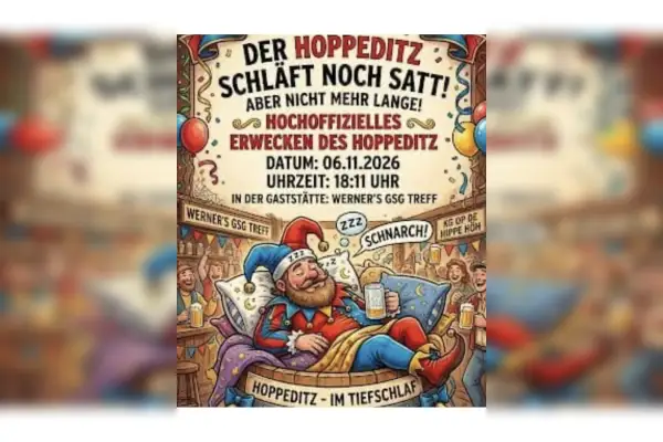 Hochoffizielles Erwecken des Hoppeditz in Großenbaum
