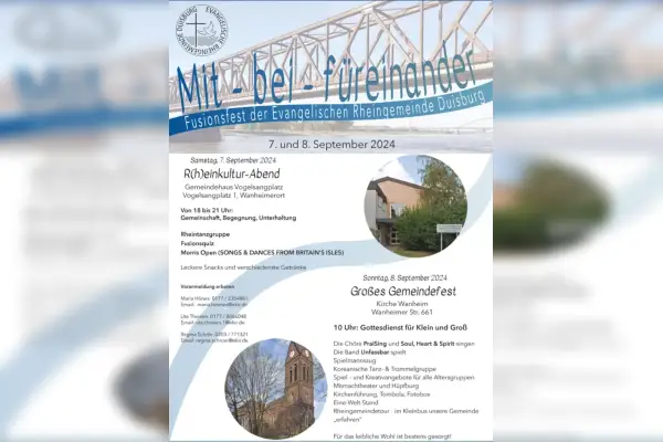 Kulturabend und Gemeindefest – Rheingemeinde lädt zum Mitfeiern ein