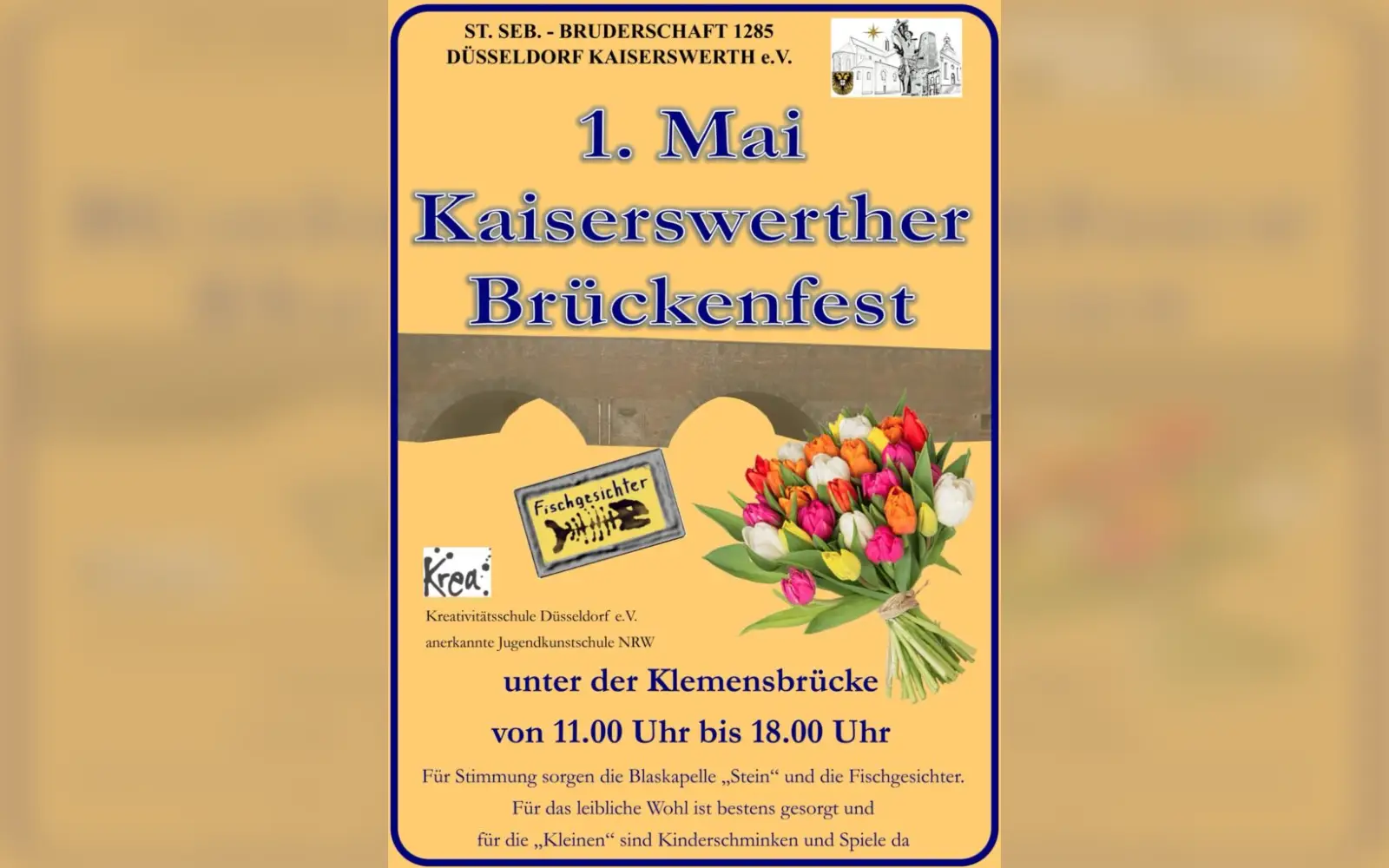 Plakat zum Kaiserswerther Brückenfest