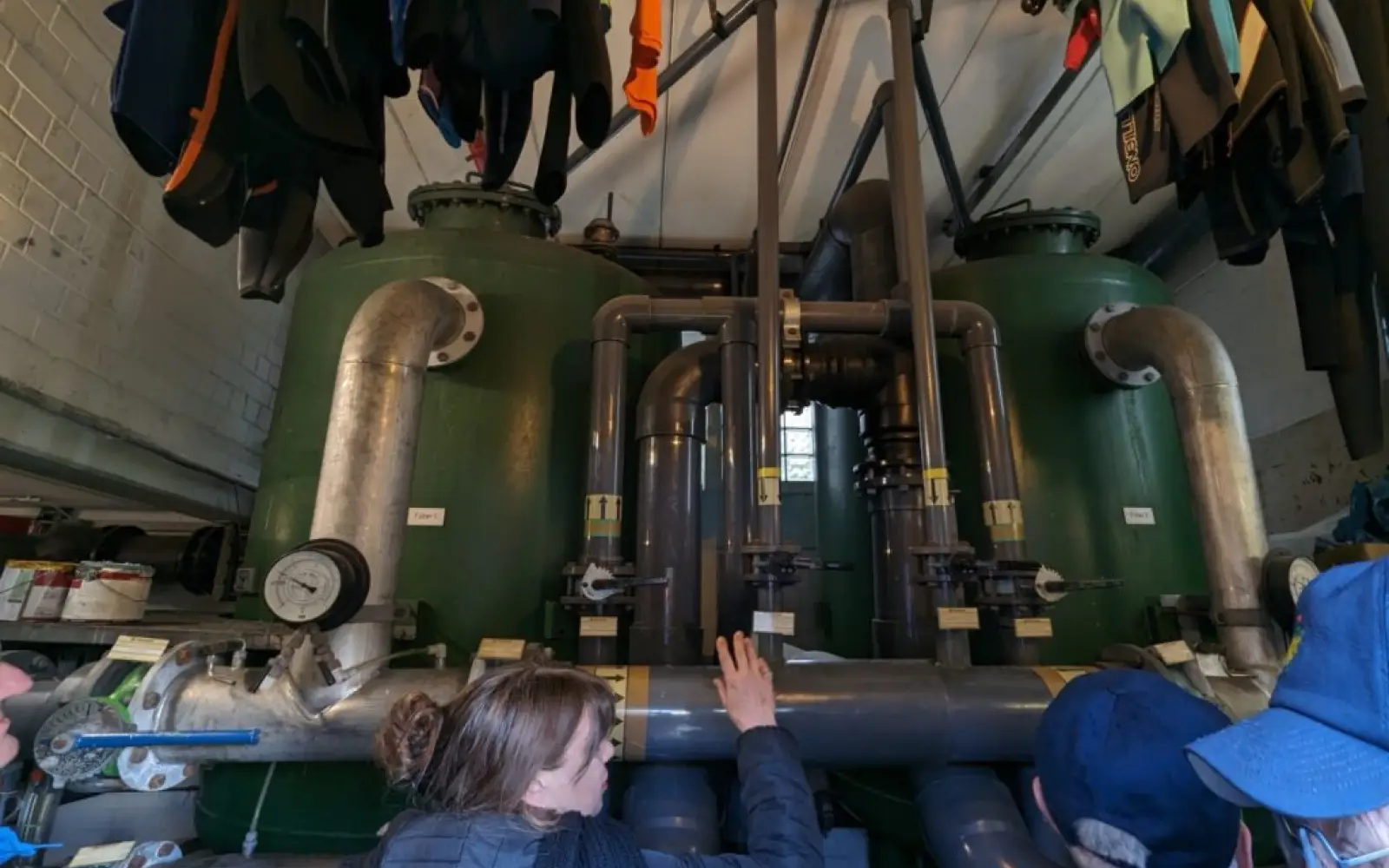 Rundgang Filteranlage Flossen weg
