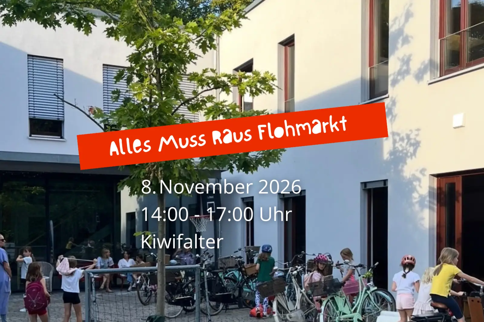 Im Family Hub kiwifalter an der Kalkumer Schlossallee 100 in Kalkum heißt es am Sonntag, 8. November, von 14 bis 17 Uhr „Alles muss raus“. Foto: kiwifalter