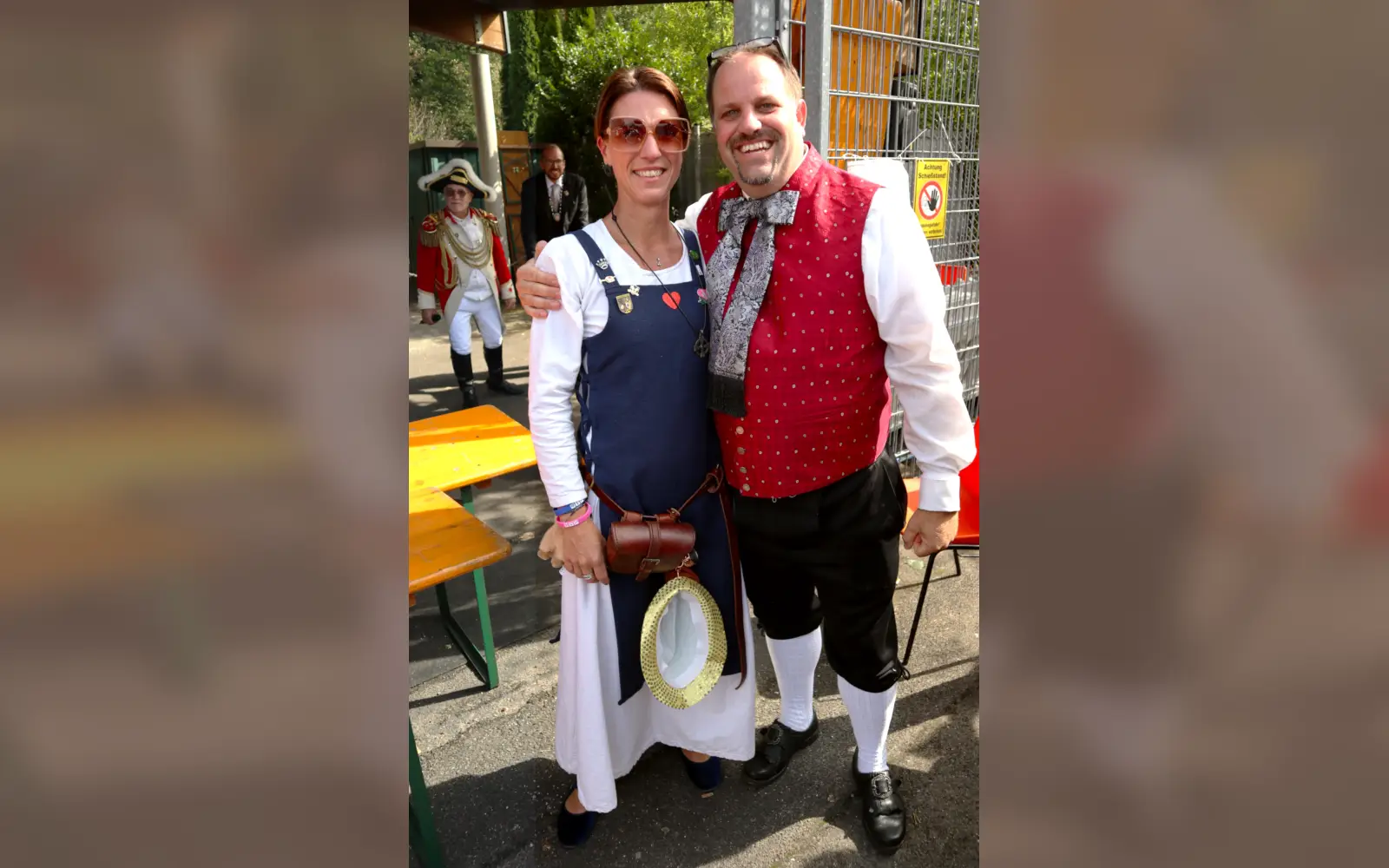 Herzlich vereint, das neue Königspaar, Christian und Ivonne Kaufmann. Foto: vj