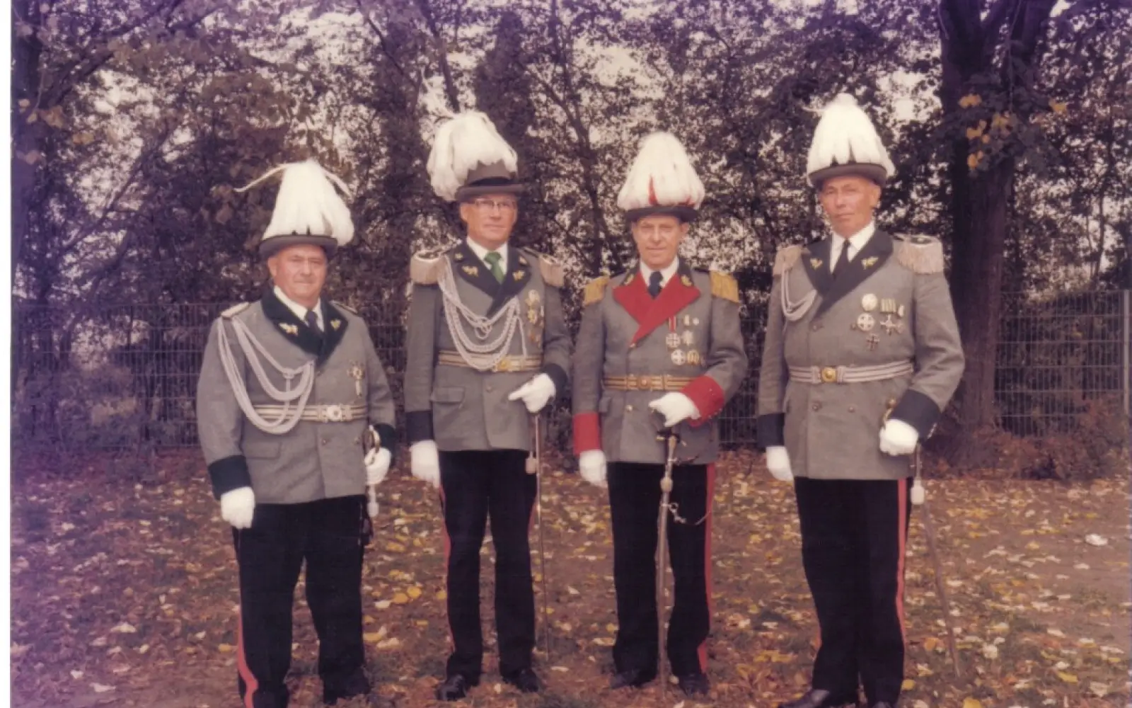 Zum 50. Bestehen der Bruderschaft präsentierte sich 1977 der Generalstab dem Fotografen. Archivfoto: privat