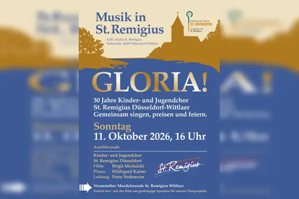 Jubiläumskonzert „Gloria!“ in St. Remigius Wittlaer