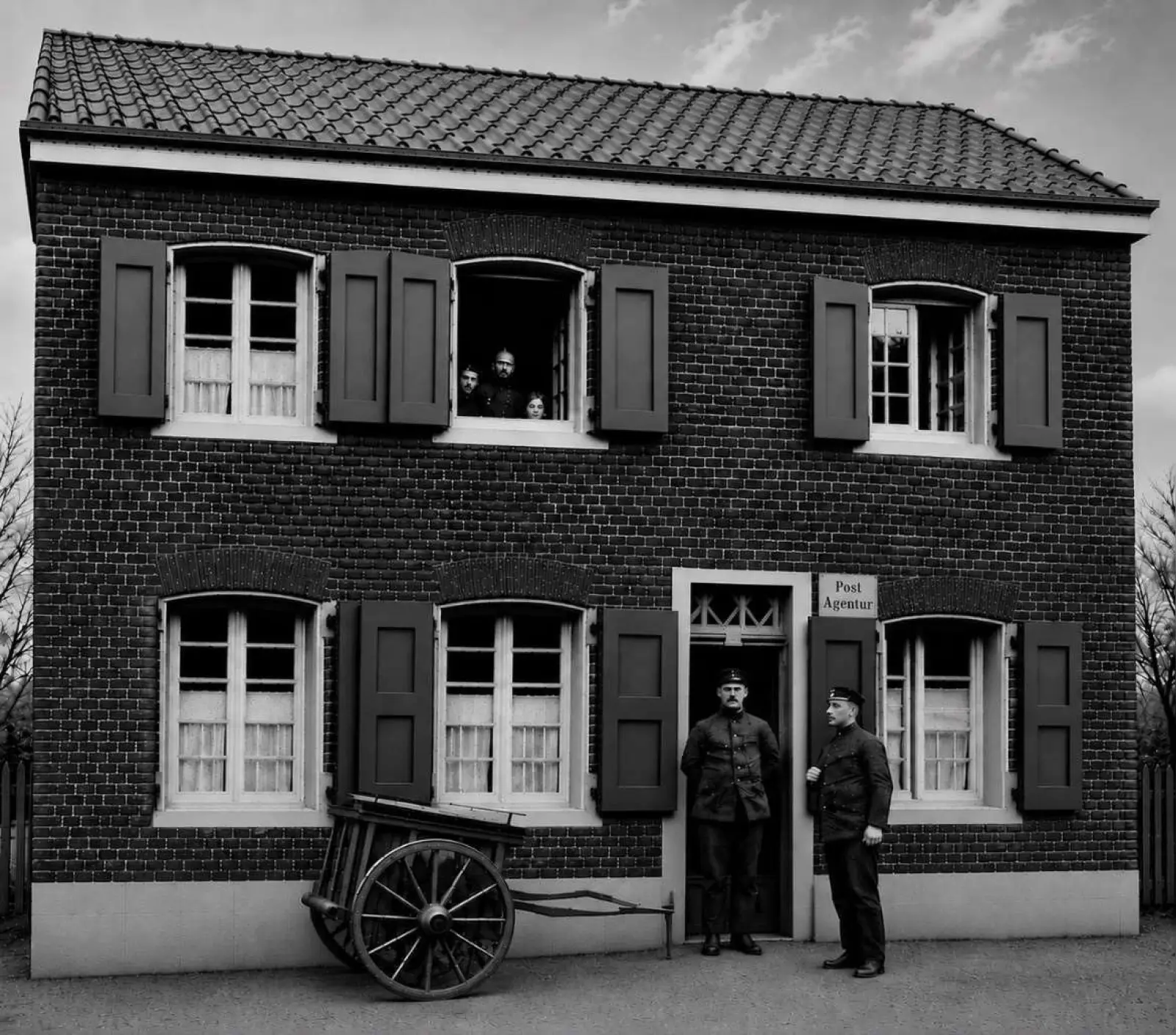 In den 1930er Jahren war die Postagentur im Haus Brokerhoff untergebracht. Foto: Sammlung Angermunder Kulturkreis