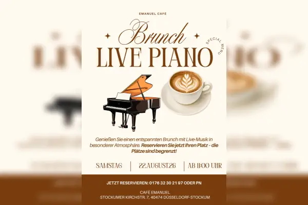 Brunch mit Live-Piano im Café Emanuel