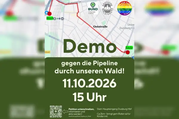 Geplante CO₂-Pipeline: Kritische Stimmen und Demo - „Der Wald muss bleiben!“  