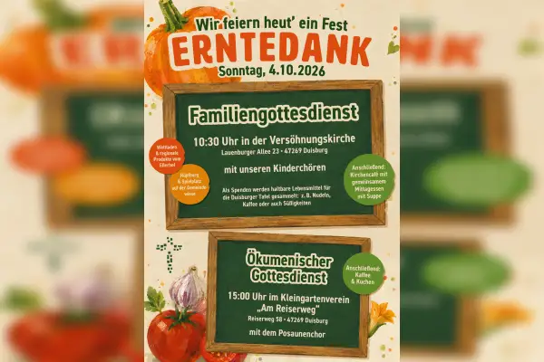 Erntedank-Familiengottesdienst in der Versöhnungskirche