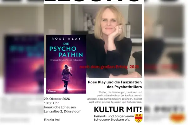 Lesung mit Rose Klay: „Die Psychopathin"