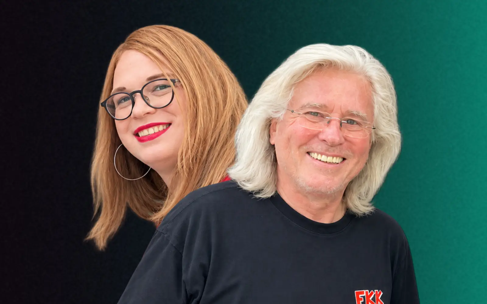 Anna Merz und Kim Merz (von links): Das Duo „FKK ½“ eröffnet am Samstag den Trinkhallentag an Micha's Seehütte in Wedau. Foto: Inge Merz