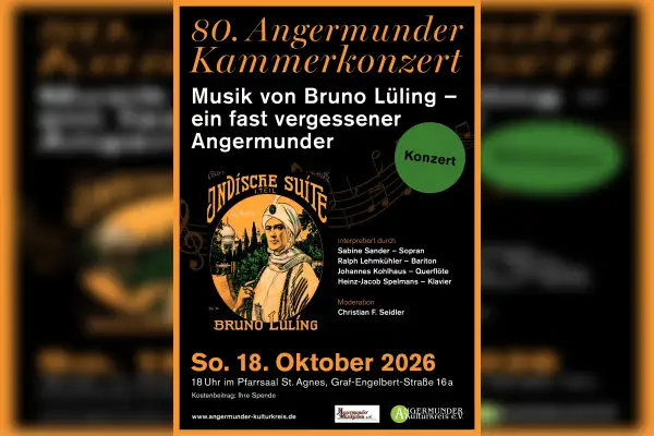 80. Angermunder Kammerkonzert mit Werken von Bruno Lüling