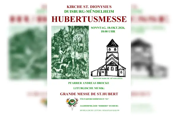 Jagdhornbläser gestalten Hubertusmesse in Mündelheim