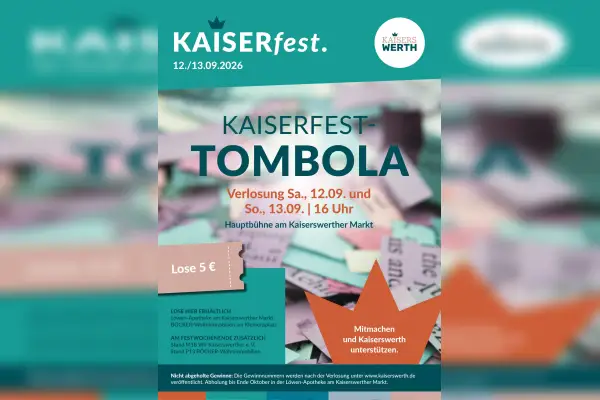 Lose für die Kaiserfest-Tombola sind ab sofort erhältlich