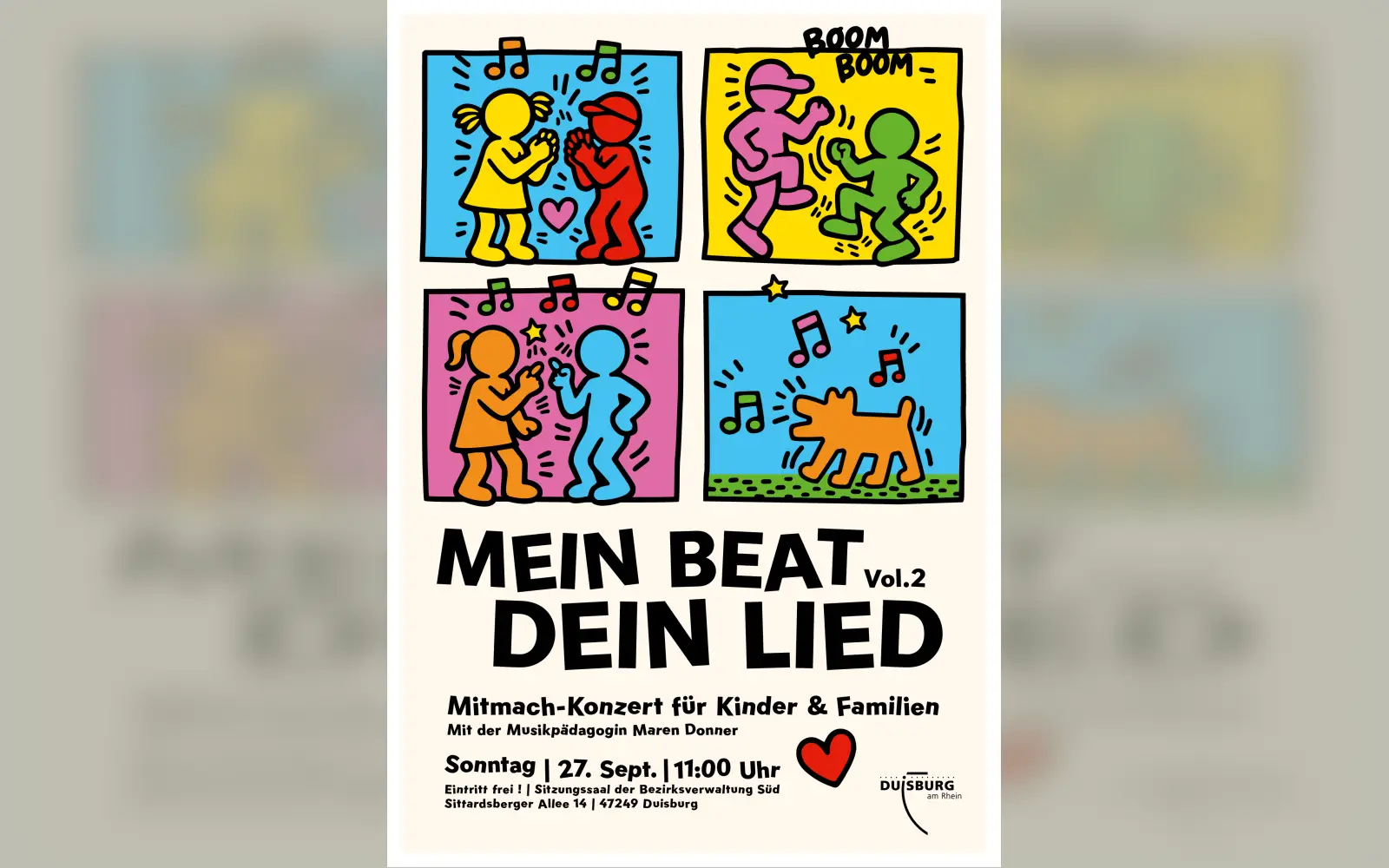  Mitmach-Konzert für Kinder und Familien: „Mein Beat, dein Lied“