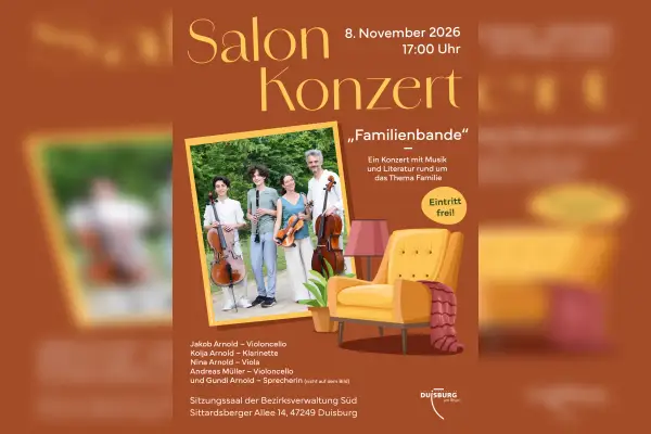 Familie Arnold-Müller spielt beim Salonkonzert im Bezirksamt