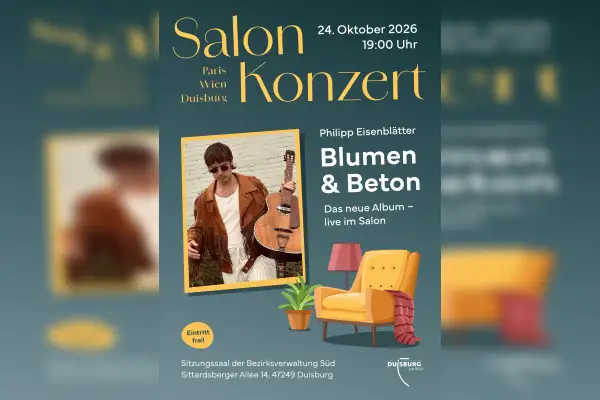 Philipp Eisenblätter stellt seine CD „Blumen & Beton“ vor