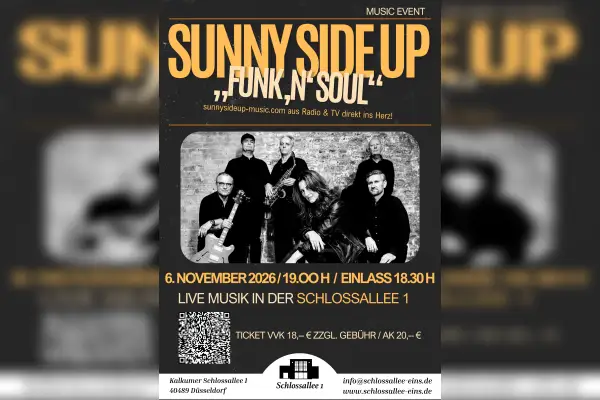 Sunny Side Up spielt Funk und Soul in der Schlossallee 1
