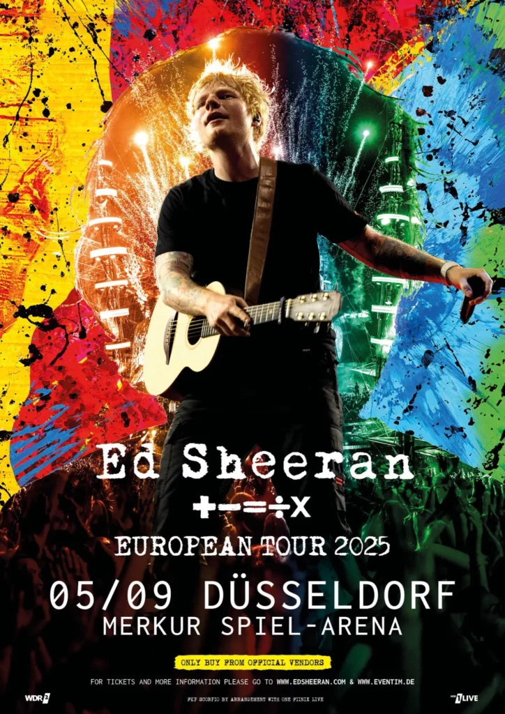 Ed Sheeran bringt seine Mathematics-Tour 2025 nach Düsseldorf