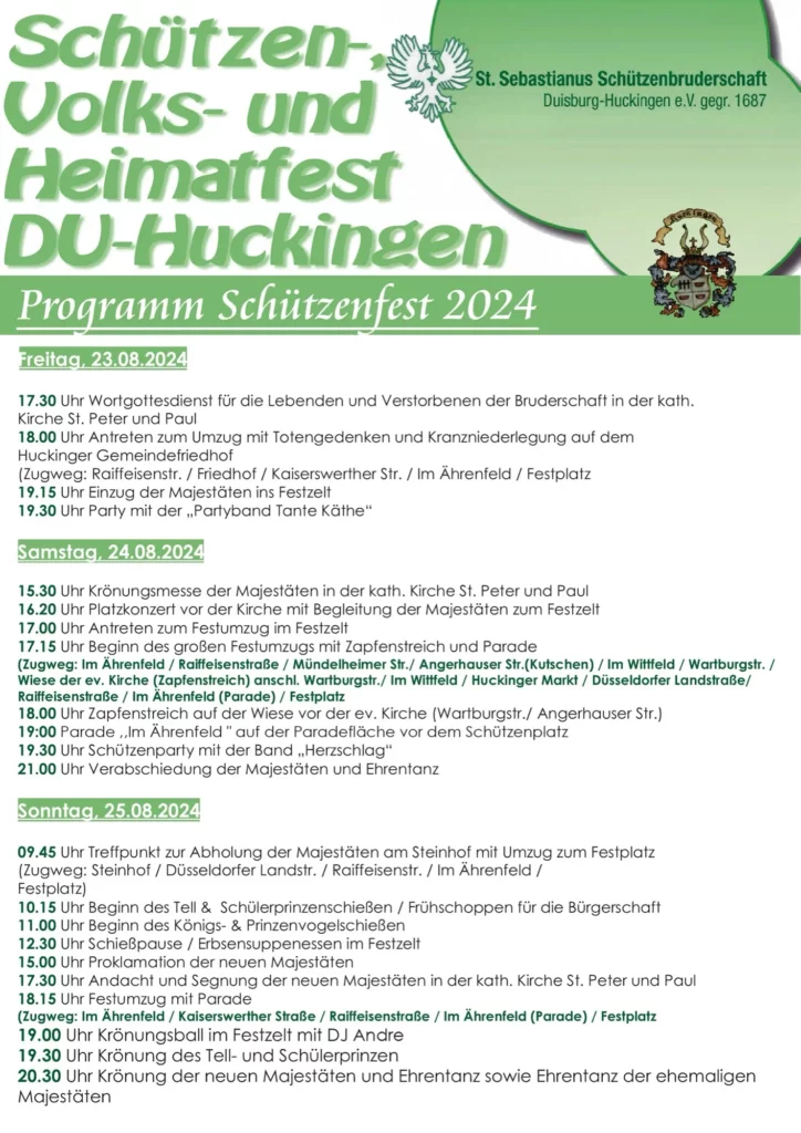 Huckingen Programm 2024