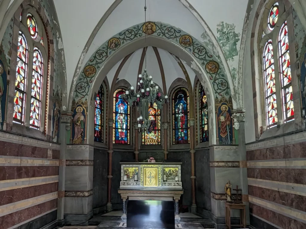 Lantz’sche Kapelle in Düsseldorf-Lohausen, Foto: ah