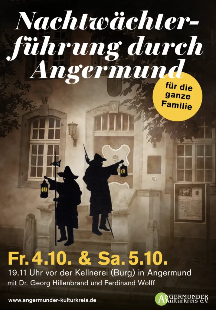 Nachtwaechterfuehrung Angermund Plakat 241004