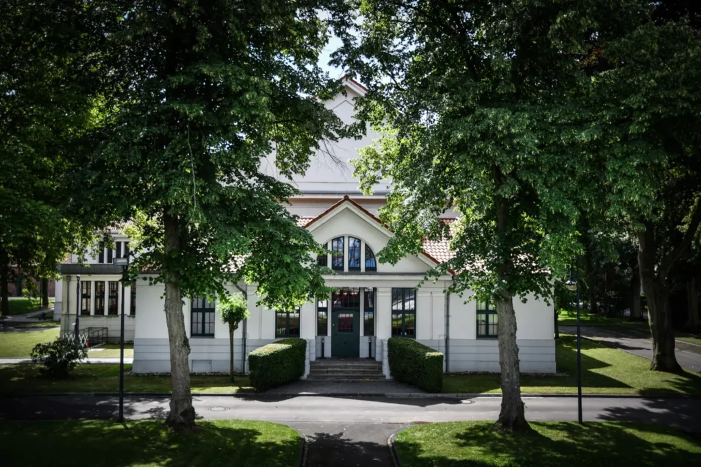 Das Wasserwerk Bockum liegt am Wasserwerksweg 60 in Wittlaer. Foto: Stadtwerke Duisburg