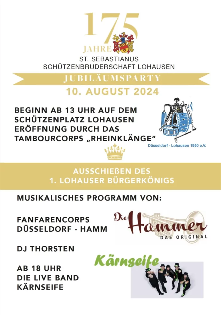 Programm 2024 - Schützenfest Lohausen