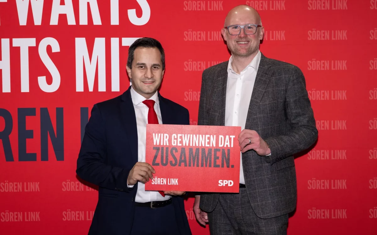 Sören Link erneut als Oberbürgermeister Kandidat der SPD Duisburg bestätigt. Foto: SPD Duisburg