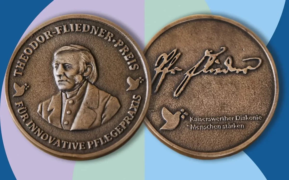 Die Theodor-Fliedner-Medaille für innovative Pflegepaxis (Copyright: Kaiserswerther Diakonie)