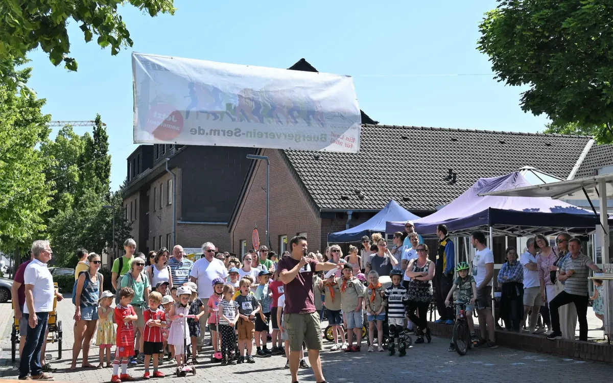 Der Zuspruch beim 1. Sermer Sponsorenlauf war groß, eine Wiederholung deshalb erwünscht. Archivfoto: sam