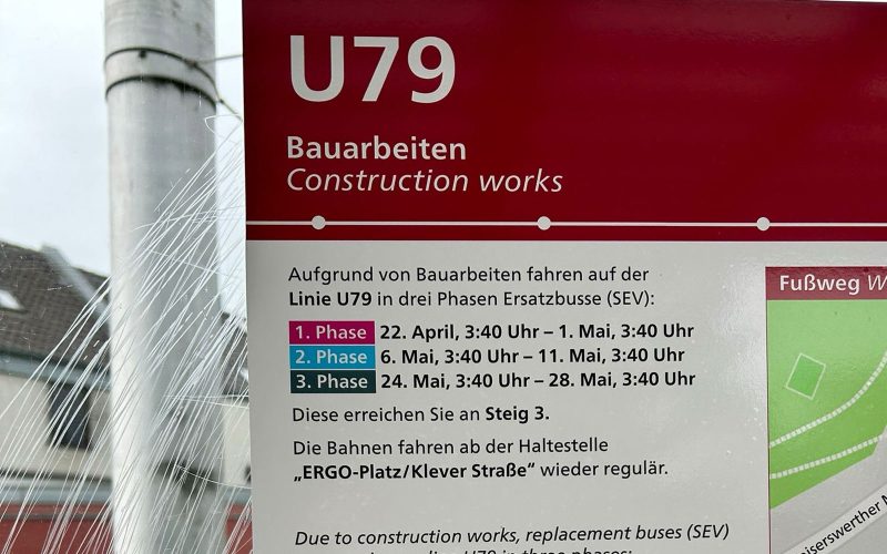 U79 Bauarbeiten, Foto: bg