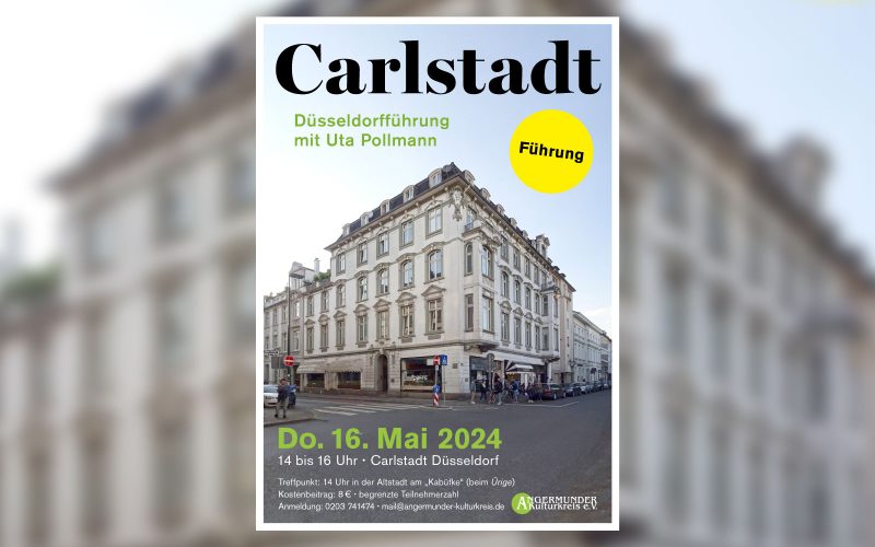 Der Angermunder Kulturkreis lädt ein: Exkursion in die „Carlstadt“